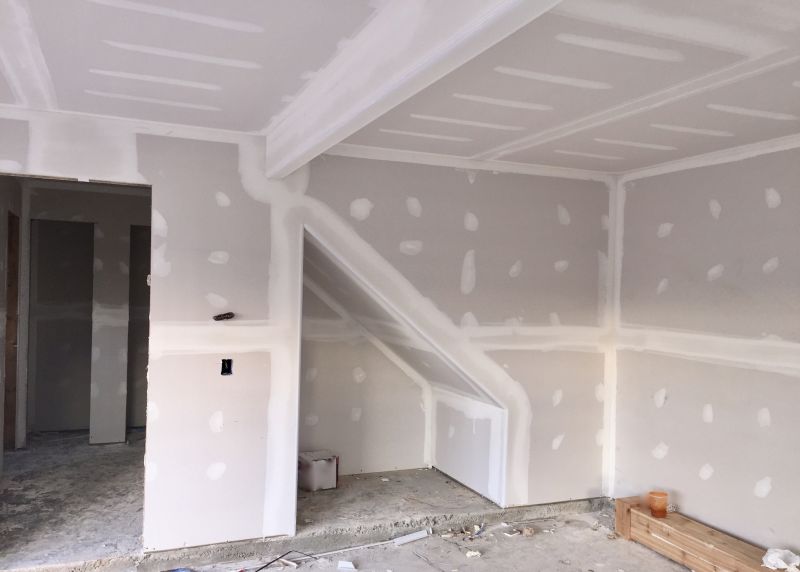 Ceiling drywall finishing